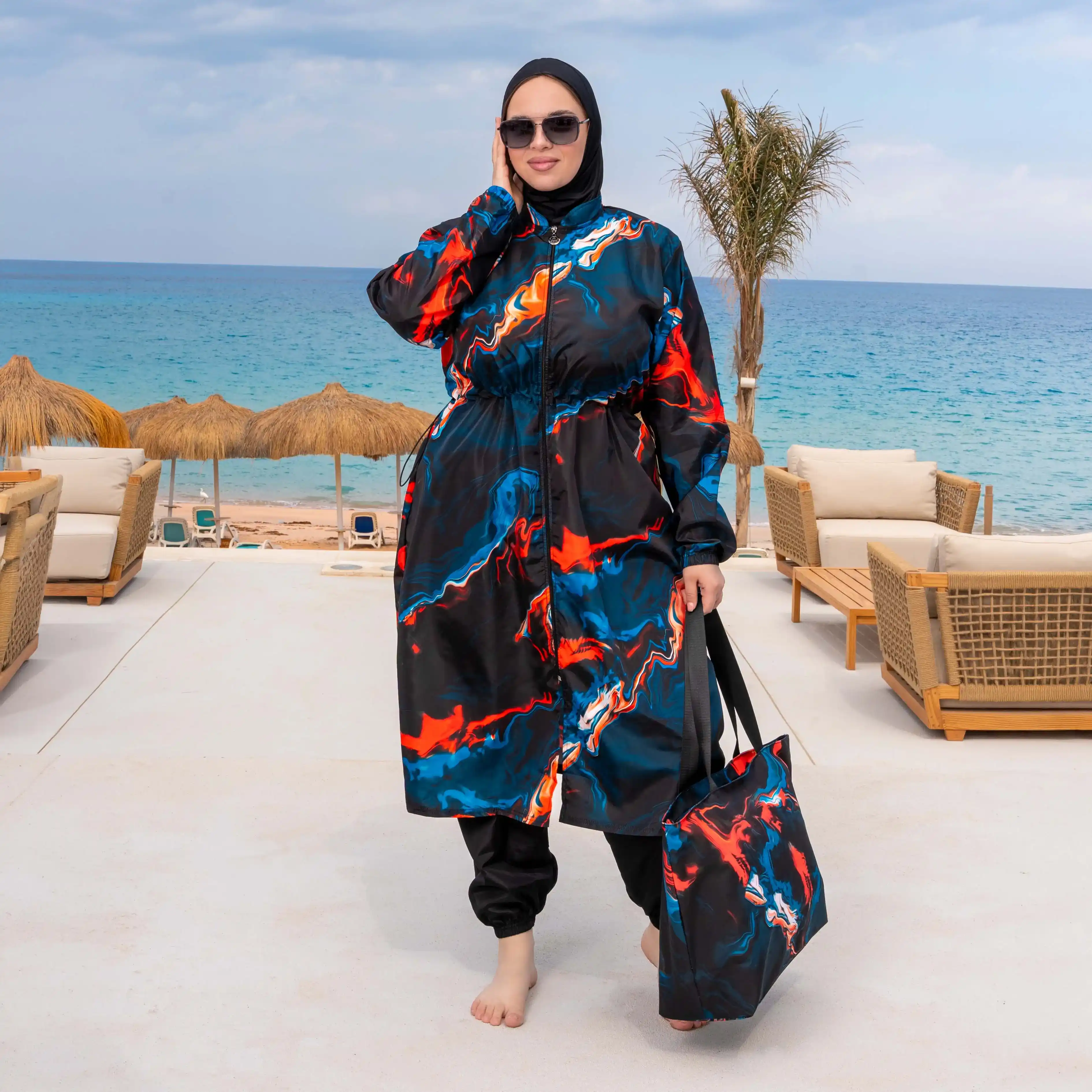 مايوه محجبات وتربروف بيج سايز WP 41